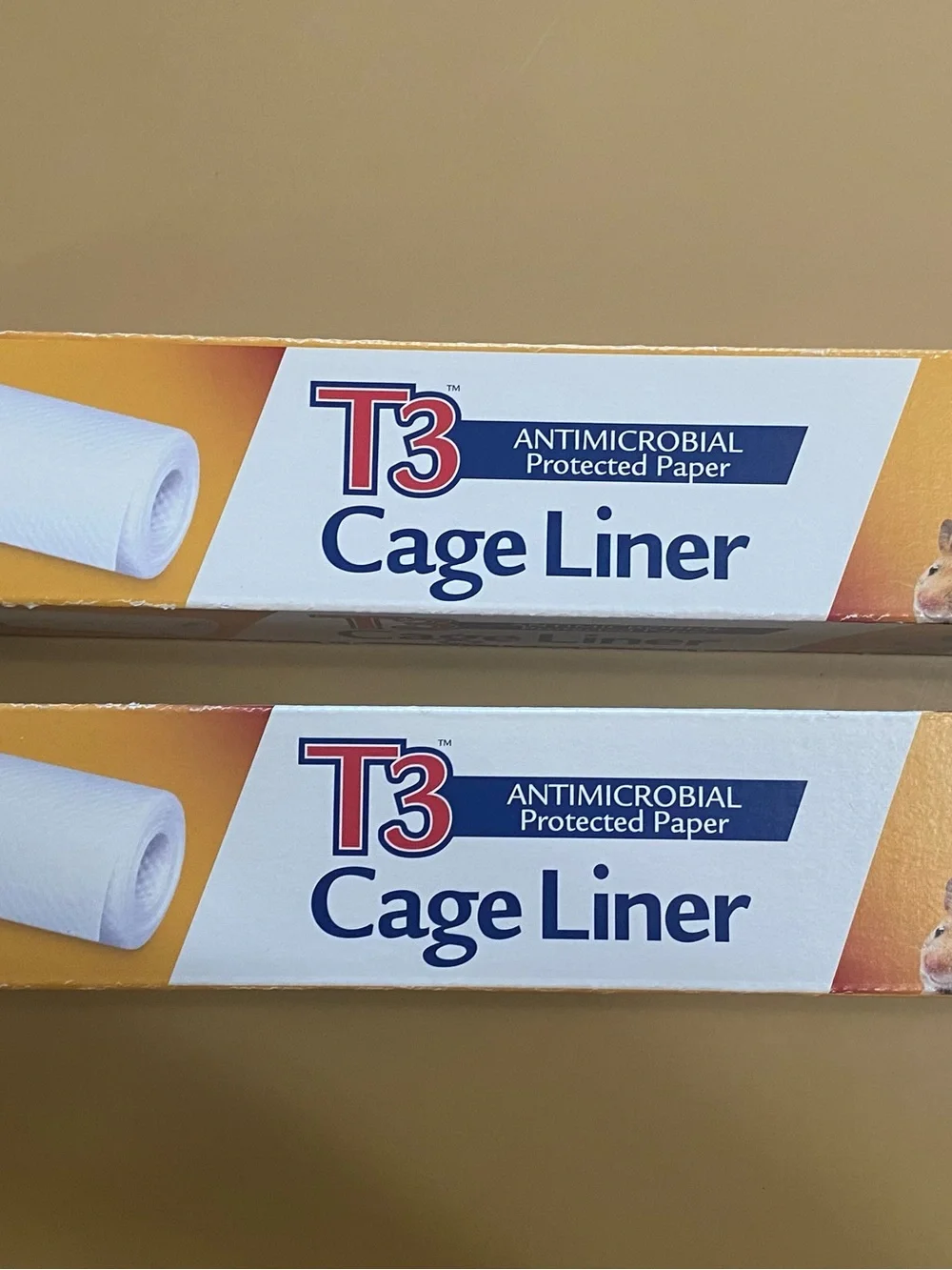 T3 Antimicrobial Cage Liner Roll 14-1/2” wide x 25 feet long. Set of 2